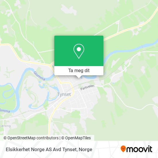 Elsikkerhet Norge AS Avd Tynset kart