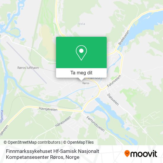 Finnmarkssykehuset Hf-Samisk Nasjonalt Kompetansesenter Røros kart