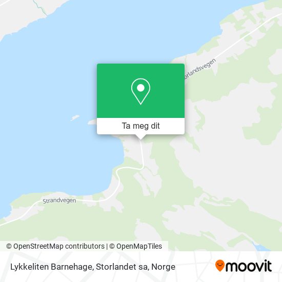 Lykkeliten Barnehage, Storlandet sa kart