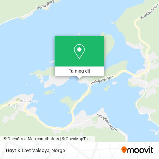 Høyt & Lavt Valsøya kart