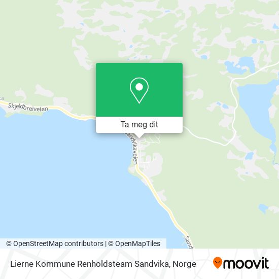 Lierne Kommune Renholdsteam Sandvika kart