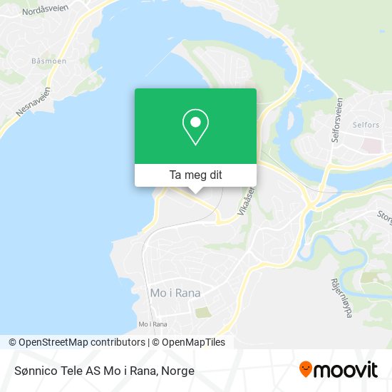 Sønnico Tele AS Mo i Rana kart
