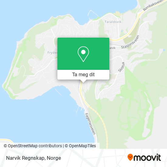 Narvik Regnskap kart
