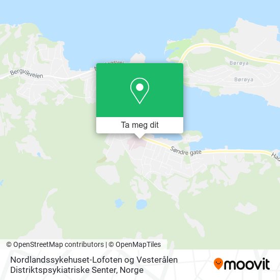 Nordlandssykehuset-Lofoten og Vesterålen Distriktspsykiatriske Senter kart