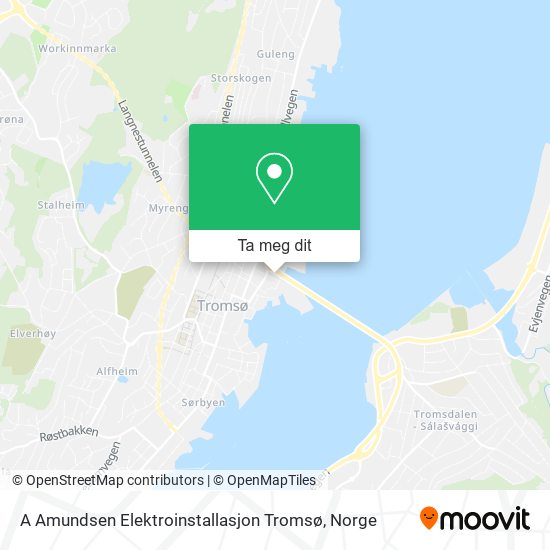 A Amundsen Elektroinstallasjon Tromsø kart