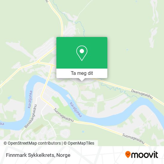 Finnmark Sykkelkrets kart