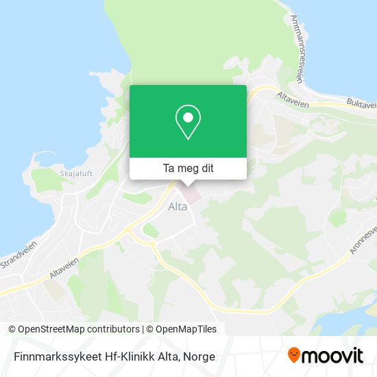 Finnmarkssykeet Hf-Klinikk Alta kart