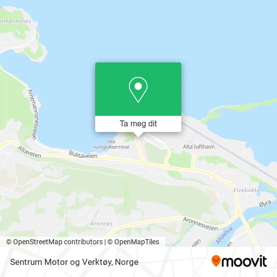 Sentrum Motor og Verktøy kart