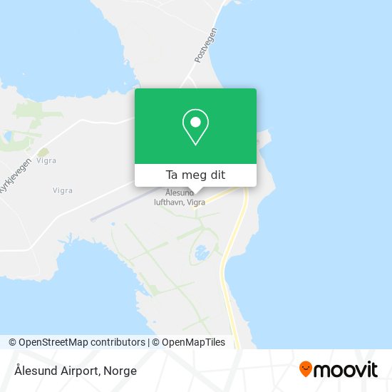 Ålesund Airport kart