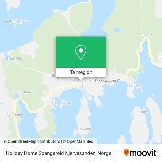 Holiday Home Spangereid Njervesanden kart