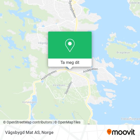 Vågsbygd Mat AS kart