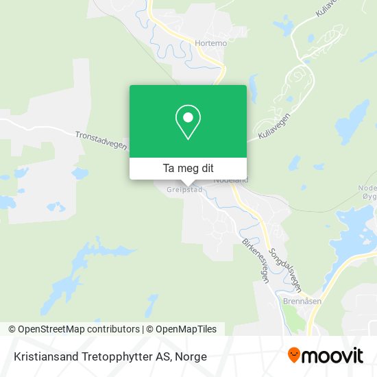 Kristiansand Tretopphytter AS kart
