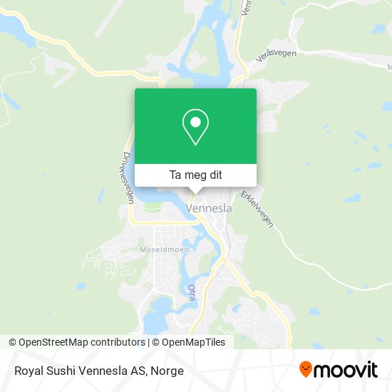 Royal Sushi Vennesla AS kart