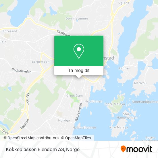 Kokkeplassen Eiendom AS kart