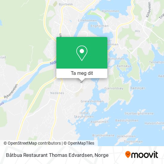 Båtbua Restaurant Thomas Edvardsen kart