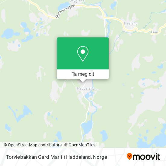 Torvløbakkan Gard Marit i Haddeland kart