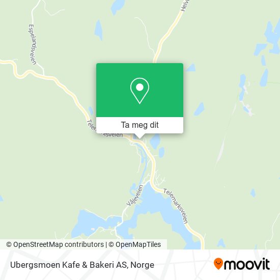 Ubergsmoen Kafe & Bakeri AS kart