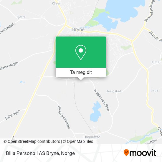 Bilia Personbil AS Bryne kart