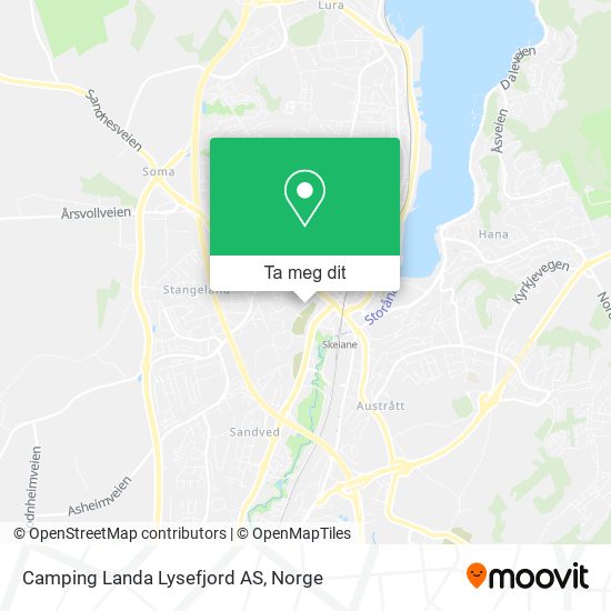 Camping Landa Lysefjord AS kart
