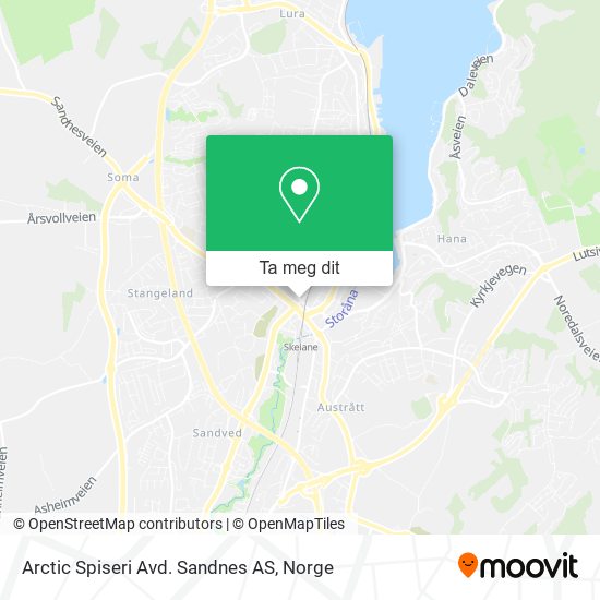 Arctic Spiseri Avd. Sandnes AS kart