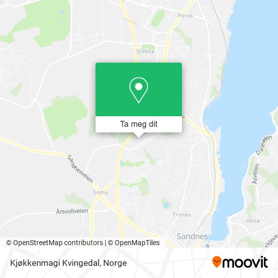 Kjøkkenmagi Kvingedal kart
