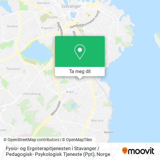 Fysio- og Ergoterapitjenesten i Stavanger / Pedagogisk- Psykologisk Tjeneste (Ppt) kart