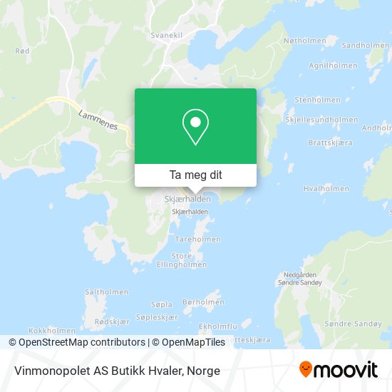 Vinmonopolet AS Butikk Hvaler kart
