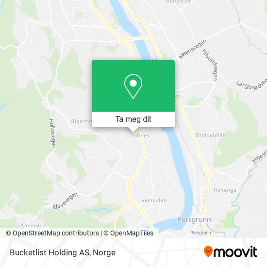 Bucketlist Holding AS kart