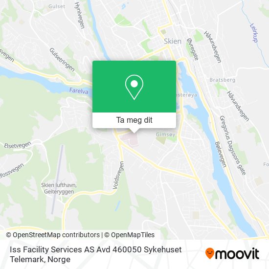 Iss Facility Services AS Avd 460050 Sykehuset Telemark kart