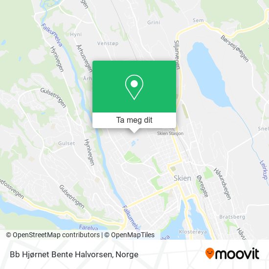 Bb Hjørnet Bente Halvorsen kart