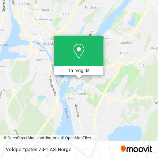 Voldportgaten 73-1 AS kart