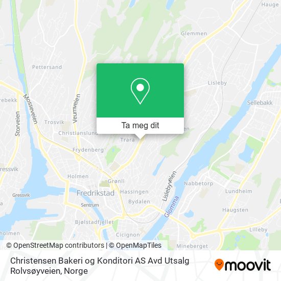 Christensen Bakeri og Konditori AS Avd Utsalg Rolvsøyveien kart