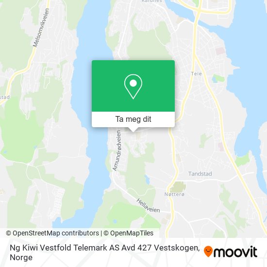 Ng Kiwi Vestfold Telemark AS Avd 427 Vestskogen kart