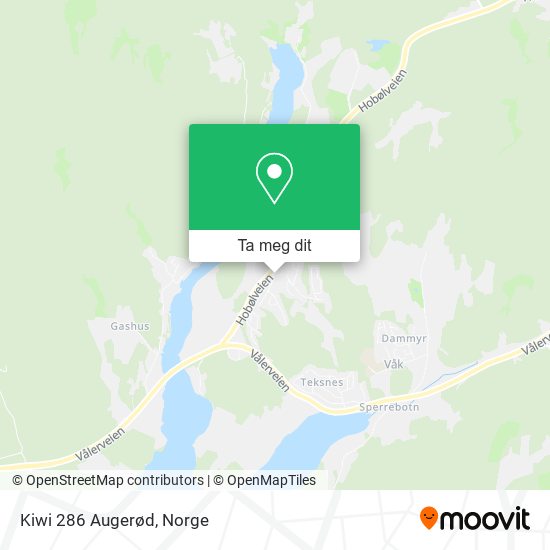 Kiwi 286 Augerød kart