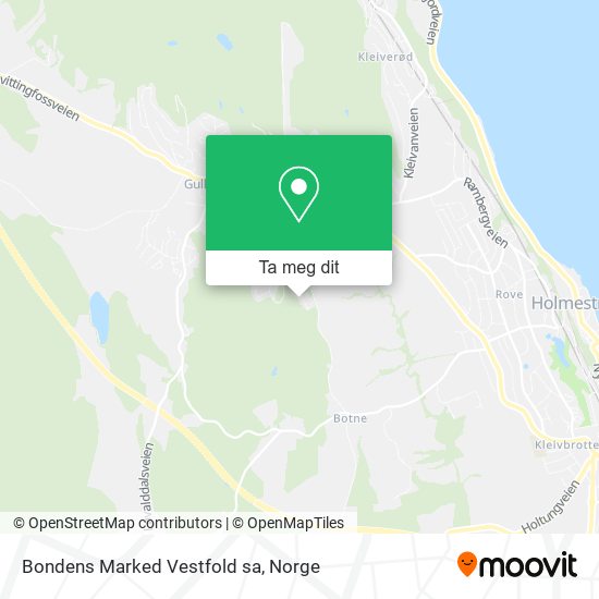 Bondens Marked Vestfold sa kart