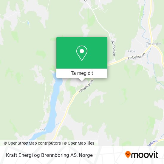 Kraft Energi og Brønnboring AS kart