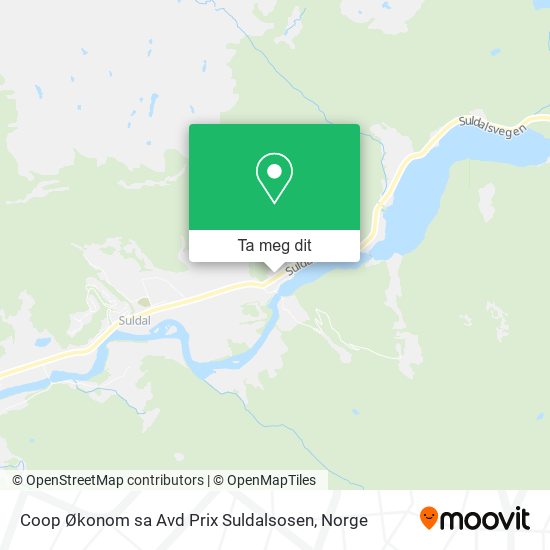 Coop Økonom sa Avd Prix Suldalsosen kart