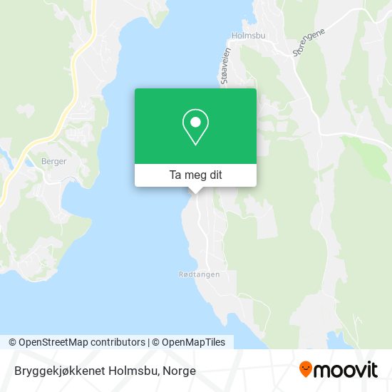 Bryggekjøkkenet Holmsbu kart
