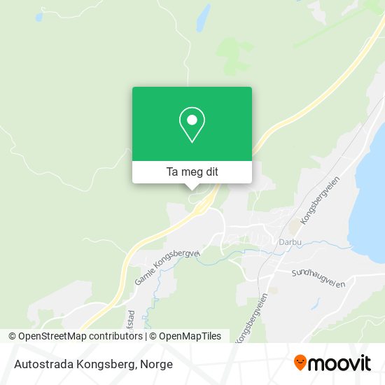 Autostrada Kongsberg kart