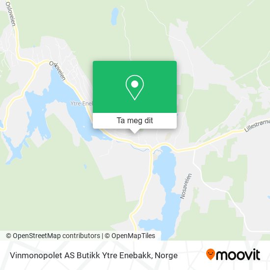 Vinmonopolet AS Butikk Ytre Enebakk kart