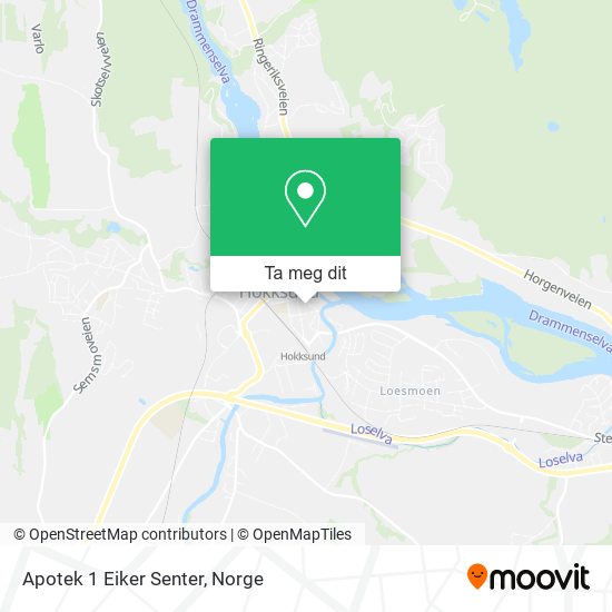 Apotek 1 Eiker Senter kart