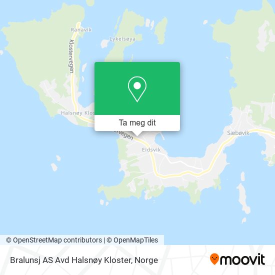 Bralunsj AS Avd Halsnøy Kloster kart