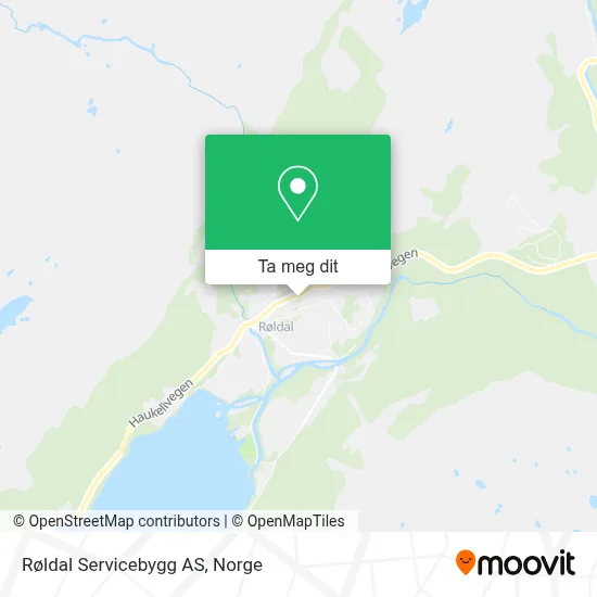 Røldal Servicebygg AS kart