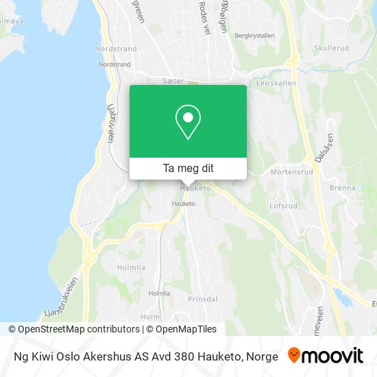 Ng Kiwi Oslo Akershus AS Avd 380 Hauketo kart