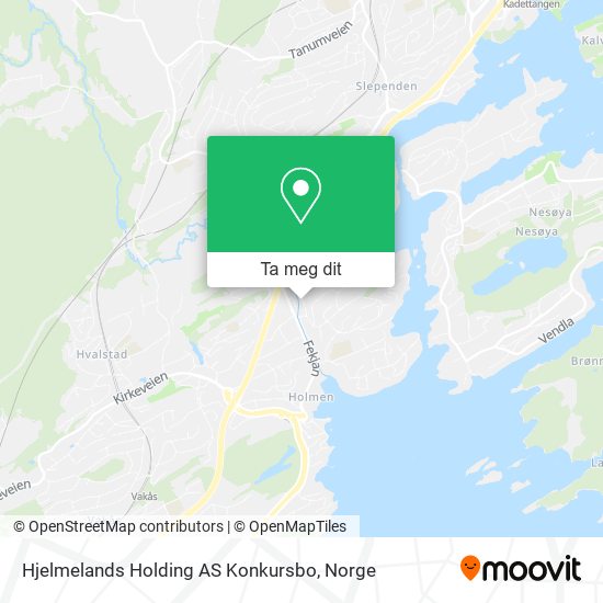 Hjelmelands Holding AS Konkursbo kart