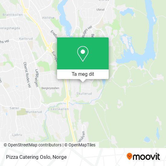 Pizza Catering Oslo kart