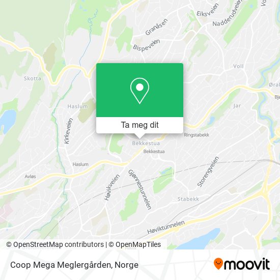 Coop Mega Meglergården kart