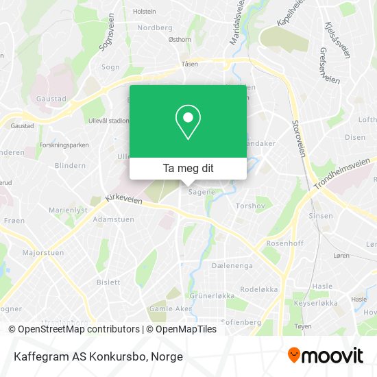 Kaffegram AS Konkursbo kart