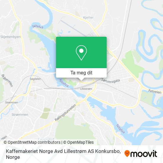 Kaffemakeriet Norge Avd Lillestrøm AS Konkursbo kart
