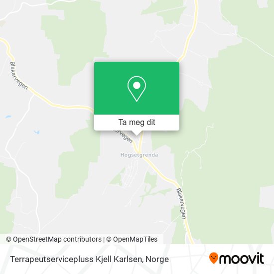 Terrapeutservicepluss Kjell Karlsen kart